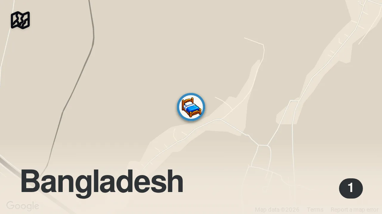 Map of 1 spot from Bangladeshi Street Food - KING of FUCHKA and CHOTPOTI!! Amazing Bangladesh Food!