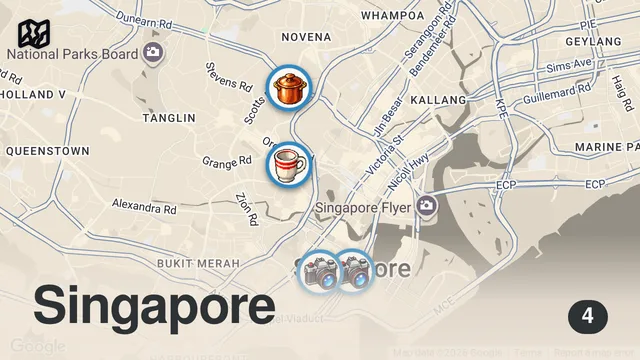 Map of 24 Hours In SINGAPORE - BEST STREET FOOD In ASIA?