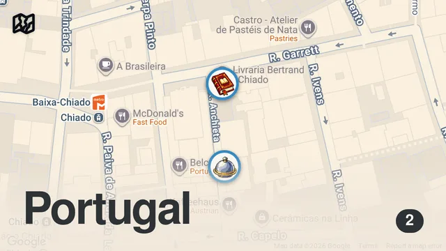 Map of The BEST 2 MICHELIN STAR Lunch in Lisbon | Alma, Portugal