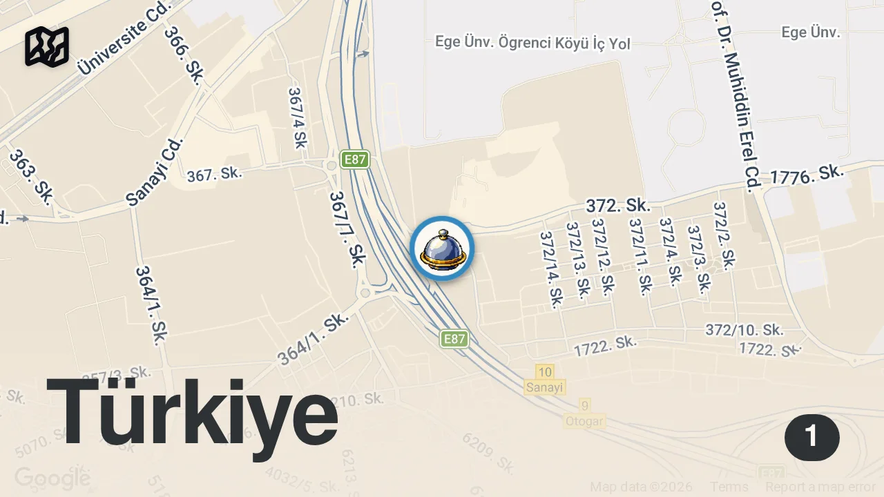 Map of 1 spot from EN TEMİZİ BU! | HİSARÖNÜ SÖĞÜŞÇÜ İZMİR