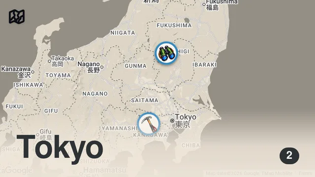Map of 6 UNMISSABLE Day Trips from Tokyo | Ultimate Japan Travel Guide