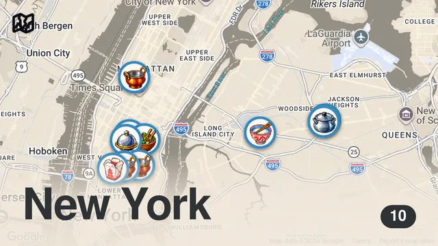 Map of I Went to NYC for Indian Food!!