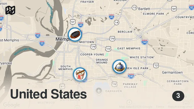 Map of Eating in The MOST Dangerous City in America For 24 Hours...
