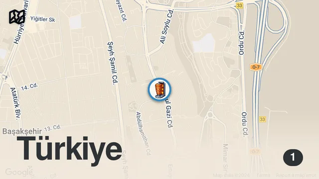 Map of ADANALI OLARAK SÖYLÜYORUM BİZDEN İYİ KEBAP!!! | SARE RESTORAN BAŞAKŞEHİR
