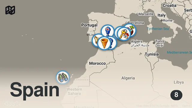 Map of ✈️ TOP 10 España ⭐️ Que Ver y Hacer en España