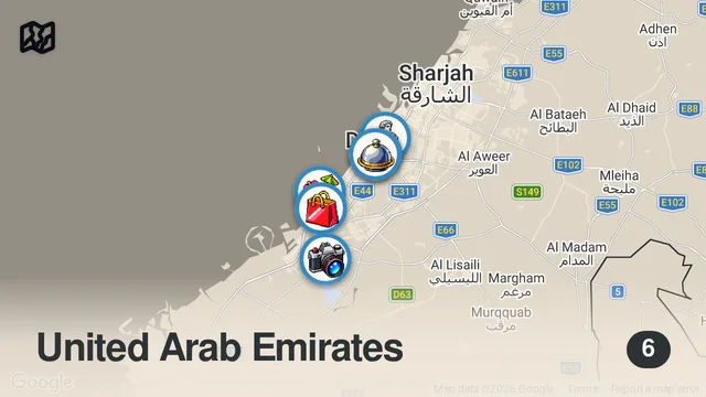 Map of احلى مبنى في دبي!