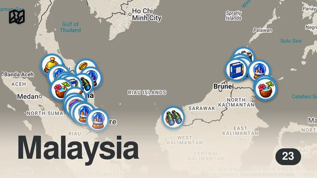 Map of Wonders of Malaysia | The Country Split in Two by the Sea | 4K Travel Guide