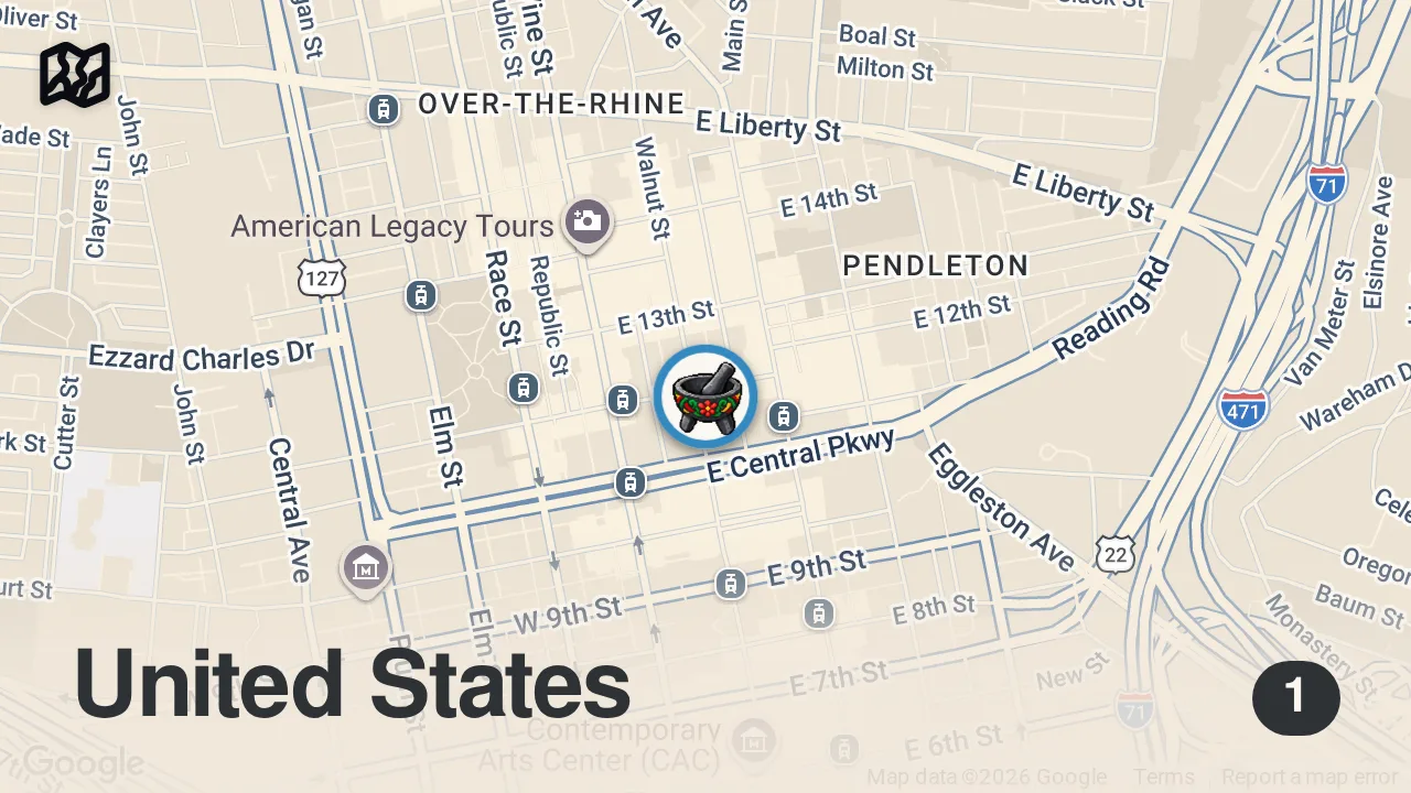 Map of 1 spot from Cheese crust burrito called a TURTLE?!?