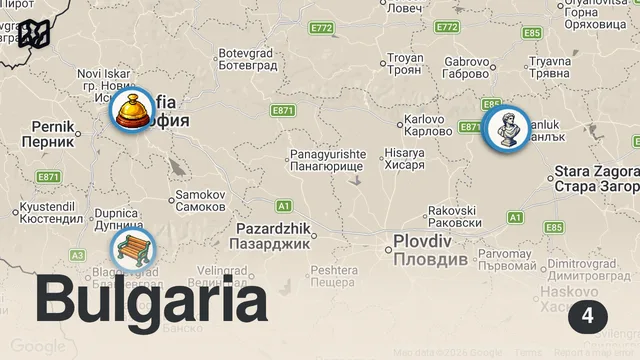 Map of I Didn't Expect Bulgaria To Be Like This! The First Impressions Of Sofia 🇧🇬