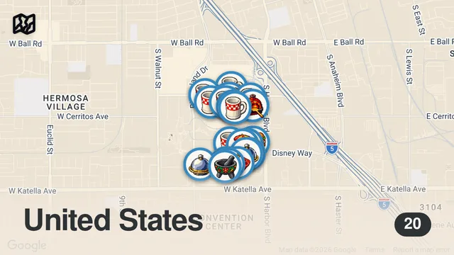 Map of What to Eat at DISNEYLAND! HALLOWEEN Edition Food Tour 2026 🎃