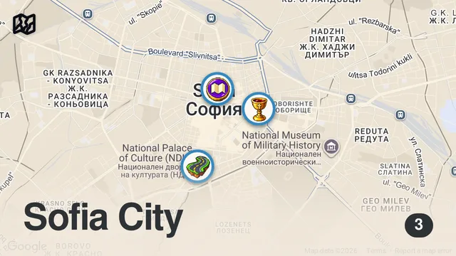 Map of Sofya Sokak Lezzetleri ve Geleneksel Bulgar Mutfağı | Zeynep Düvenci