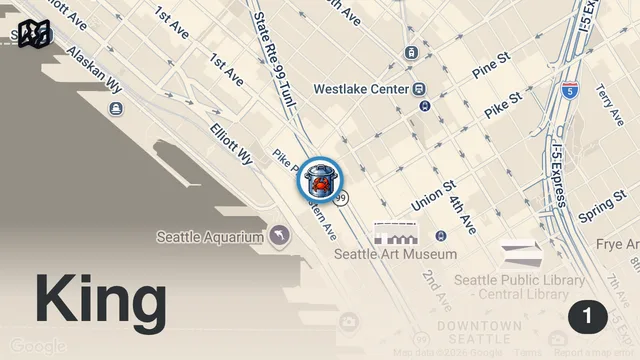 Map of Top 10 MUST TRY FOODS at Seattle's FAMOUS Pike Place Market!