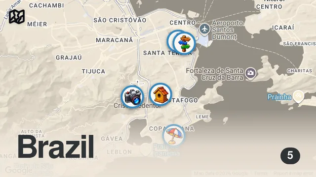 Map of Football in the Favela | Rio De Janeiro Brazil