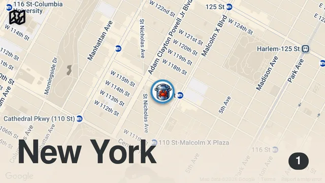 Map of Best Fish Fry in NYC? "MAKE MY FISH" in Harlem, NYC