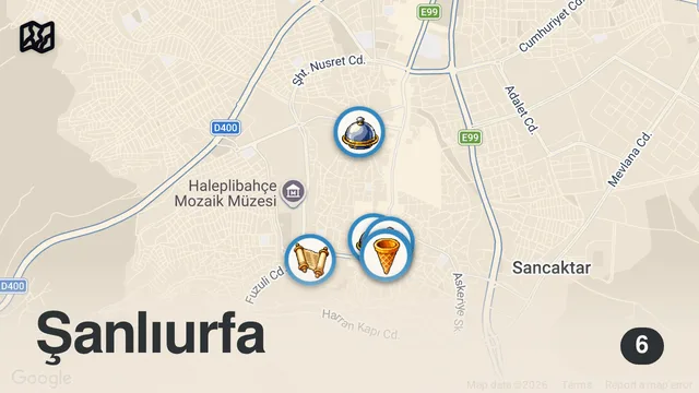 Map of Street food in URFA, Turkey 🇹🇷 - ORGANS FOR BREAKFAST 🔥 + Street food in Şanlıurfa, TÜRKİYE