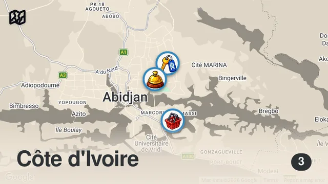 Map of Street Food in Côte d’Ivoire!! 🇨🇮 Insane VERTICAL BBQ in Abidjan (West Africa)!!