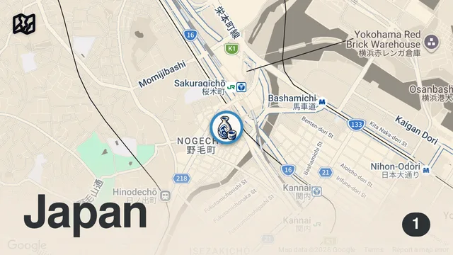 Map of 【100日鍋生活15 4日目3軒目 計31軒】Onder/横浜 野毛/鴨しゃぶ