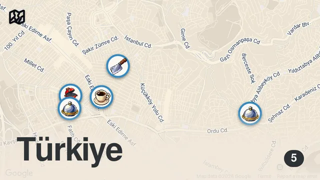 Map of LOCAL Sreet Food Tour in ISTANBUL, Turkey! WHERE TOURISTS DON'T GO!