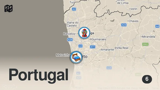 Map of 24H In PORTO - Ultimate Portuguese Food Tour - Best Porto Hot Dog & "Francesinha"!