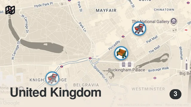 Map of I Tried London's Most Expensive Supermarket