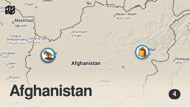 Map of Trying Unusual Things In Afghanistan, Herat 🇦🇫