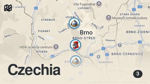 Map of 24H in Brno | BEER & FOOD Tour in Czechia