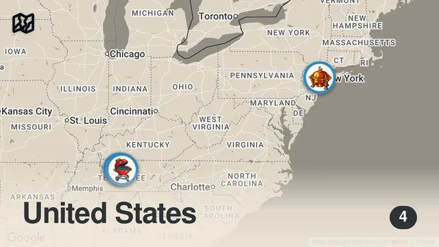 Map of Eating at Food Trucks For 24 Hours... (impossible)