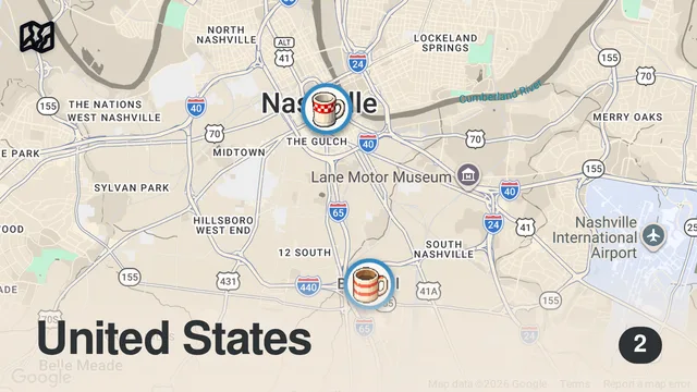 Map of Eating at VIRAL TikTok Restaurants For 24 Hours...