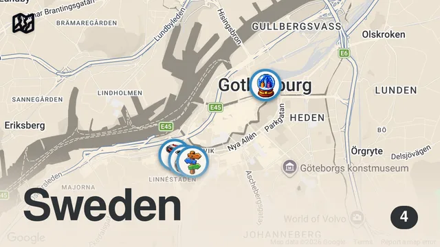 Map of SWEDISH FOOD TOUR! 🇸🇪 (First Time in Sweden for Köttbullar, Räkmacka, Prinsesstårta, & More)