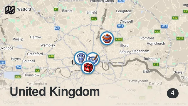 Map of I Tried Restaurants That Deserve to Be Famous