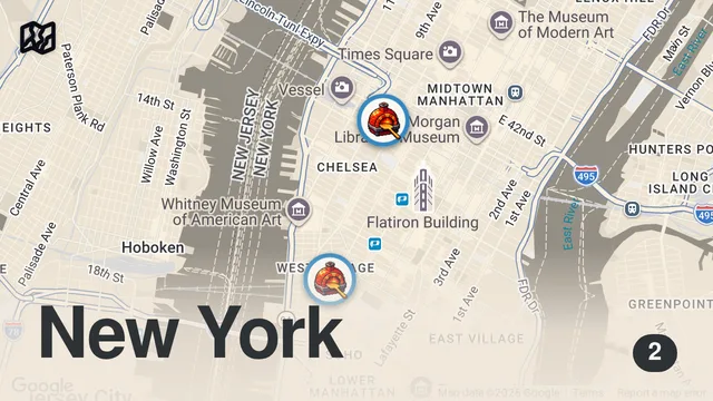 Map of Trying the Top 3 Slices in NYC (Brutally Honest)
