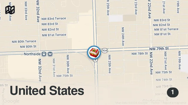 Map of Eating At SKETCHY Restaurants For 24 Hours... (MIAMI)