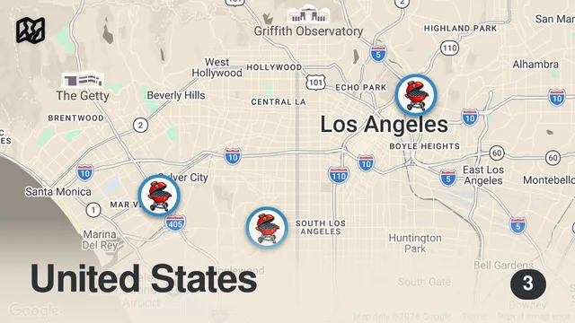 Map of LA BBQ is Destroying Texas...