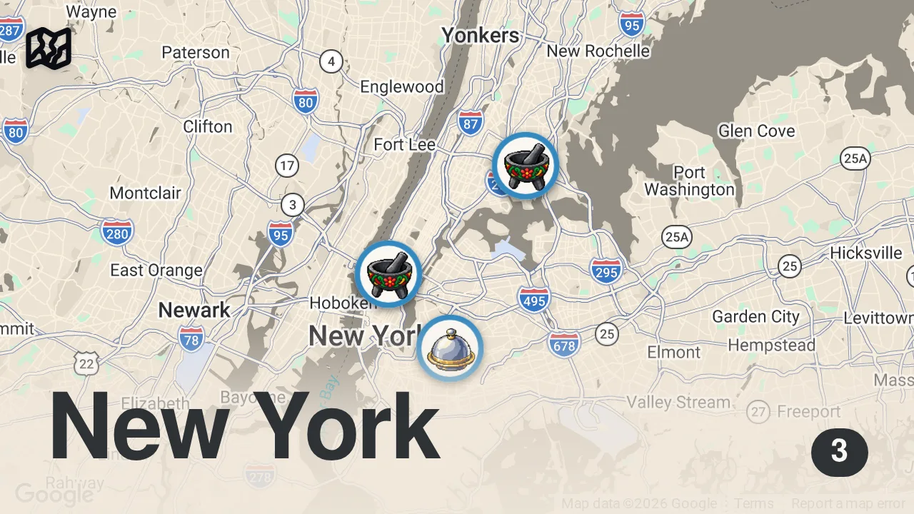 Map of 3 spots from 3 MUST-TRY BURRITOS IN THE COUNTRY?