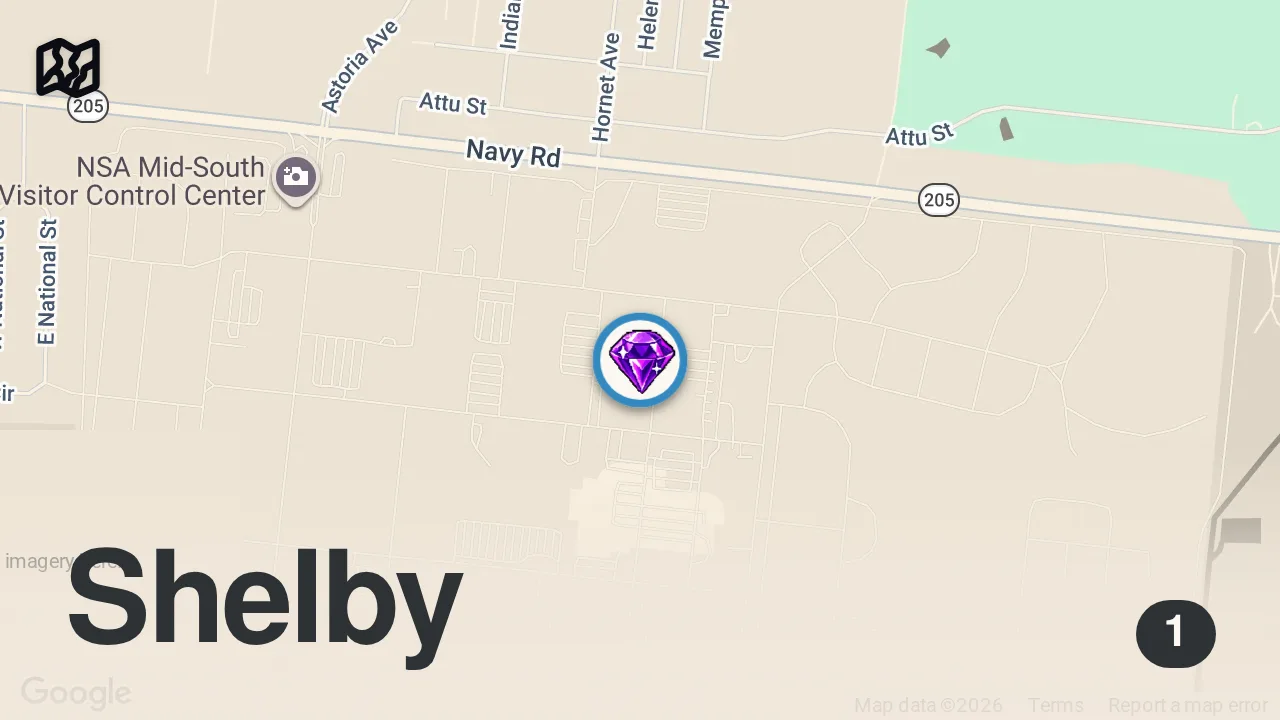 Map of 1 spot from Ranking EVERY Death Row Meal: Sedley Alley