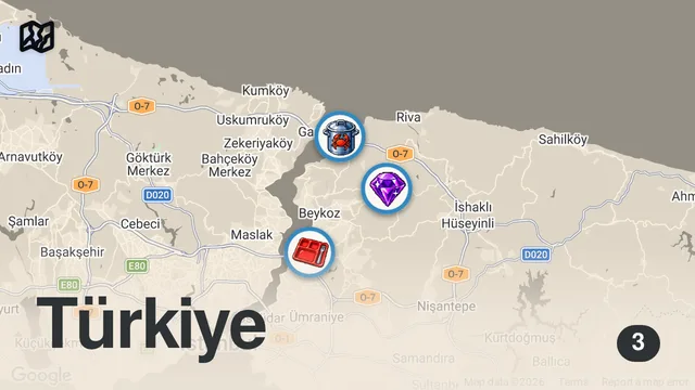 Map of ÇİĞDEM SEFEROĞLU İLE BİR GÜN (İstanbul'da tarladan sebze topladık) - Ayaküstü Lezzetler