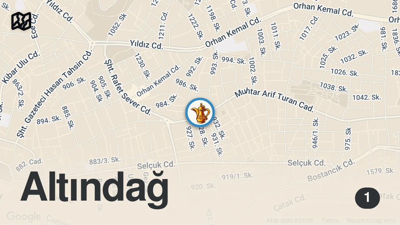 Map of 1 spot from من افضل المطاعم العربيه في الشمال التركي ريزا طرابزون