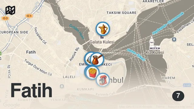 Map of TARİHİ YARIMADA LEZZETLERİ - Ayaküstü Lezzetler