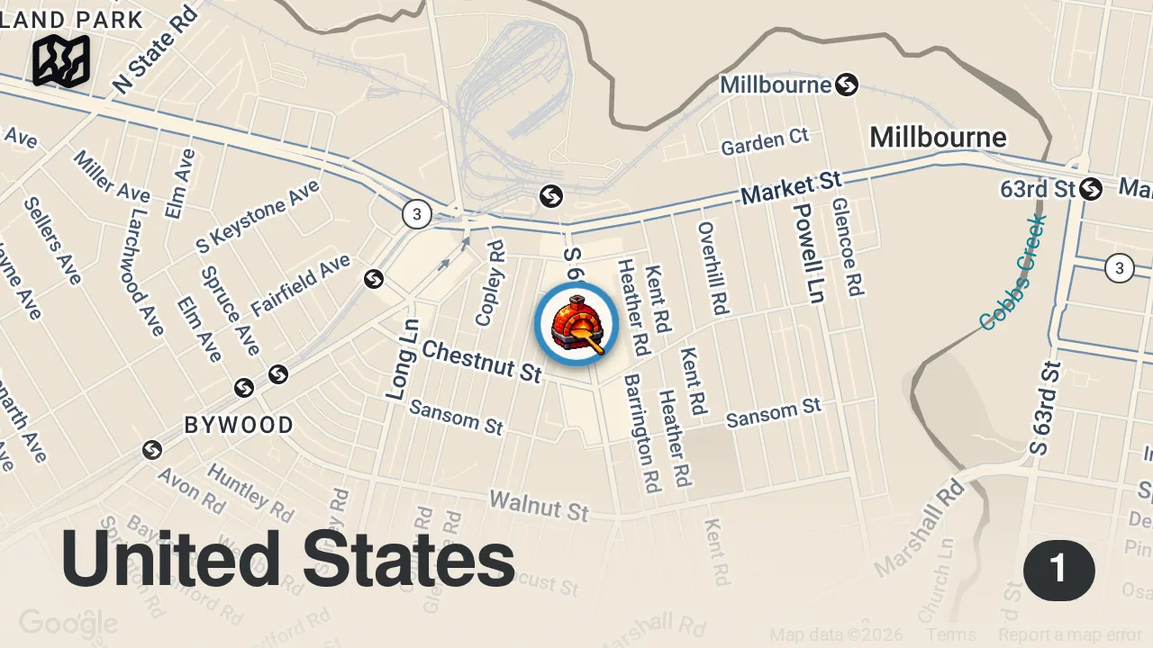 Map of 1 spot from Best Beef Pepperoni Pizza 👀🔥(Great Budget Eats) 📍 Leandro’s Pizza
