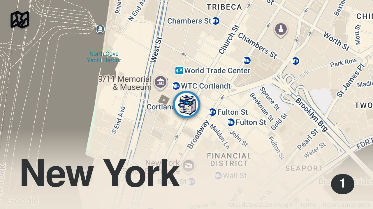 Map of 1 spot from "I'm Here To Help" #911Reunited