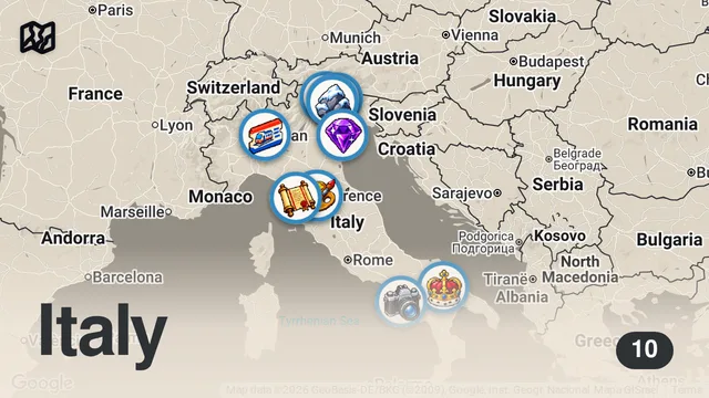 Map of TOP 20 PLACES TO VISIT IN ITALY | Watch this before you travel!