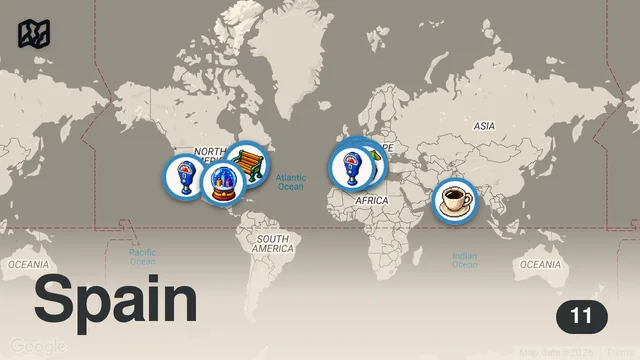 Map of 50 Random Facts about Marko
