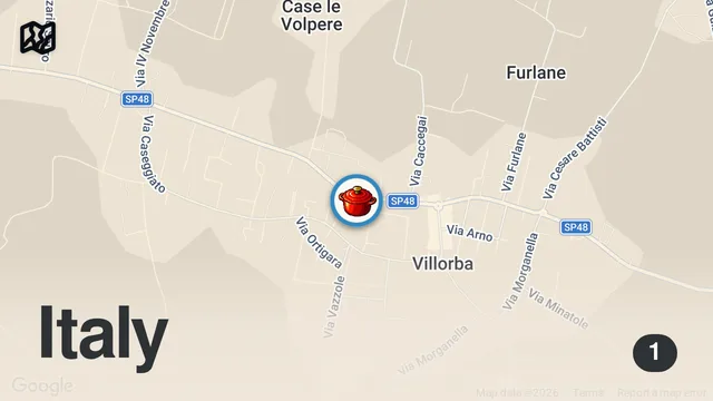 Map of Trattoria Tradizione’de bulduğum bu doğal soda diğer büyük markalardan yüz misli daha iyi.