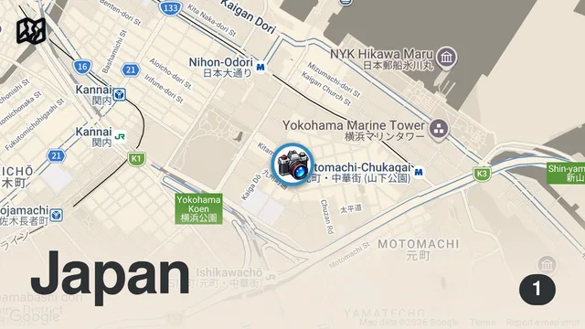 Map of Chinese STREET FOOD Tour at the LARGEST Chinatown in Japan! Yokohama Chinatown