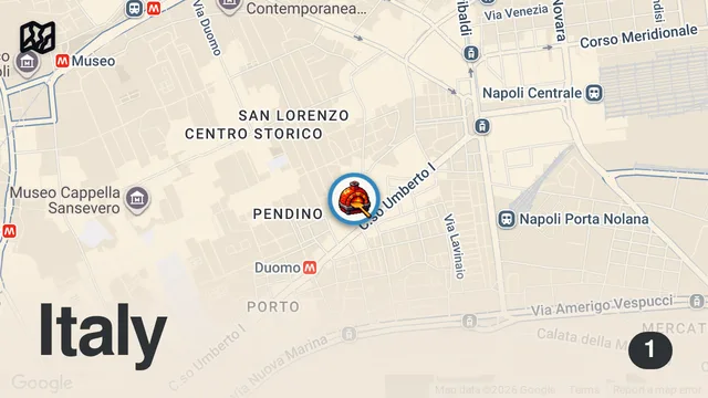Map of 18 Must Try Foods in NAPLES - #1 PIZZA + Seafood Pasta - Italian Street food tour in Naples, Italy