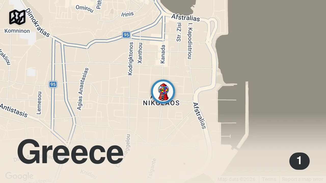 Map of 1 spot from Rodos'tan Ne Hediye Alınmalı? 🎁 Full Video Linkte!