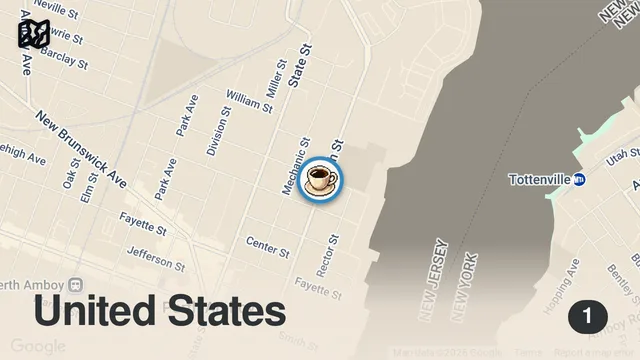 Map of Trying Supposedly The Best Puerto Rican Food In NJ, Torres Cafe In Perth Amboy