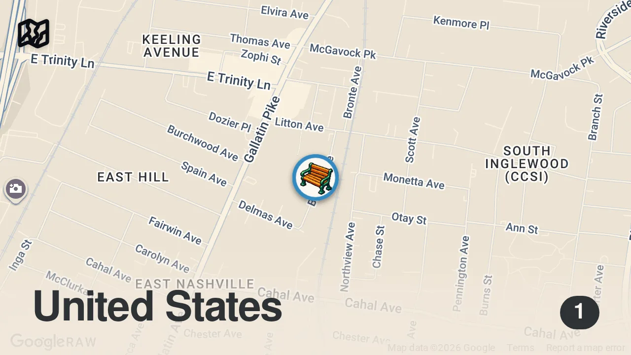 Map of 1 spot from Homeless Cowboy Eats INDIAN Food For The First Time...