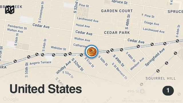 Map of More great breakfast sandwiches to try in Philly.