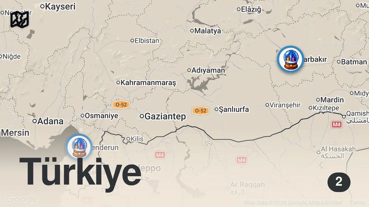 Map of 2 spots from KORE SOKAK LEZZETİ!!!